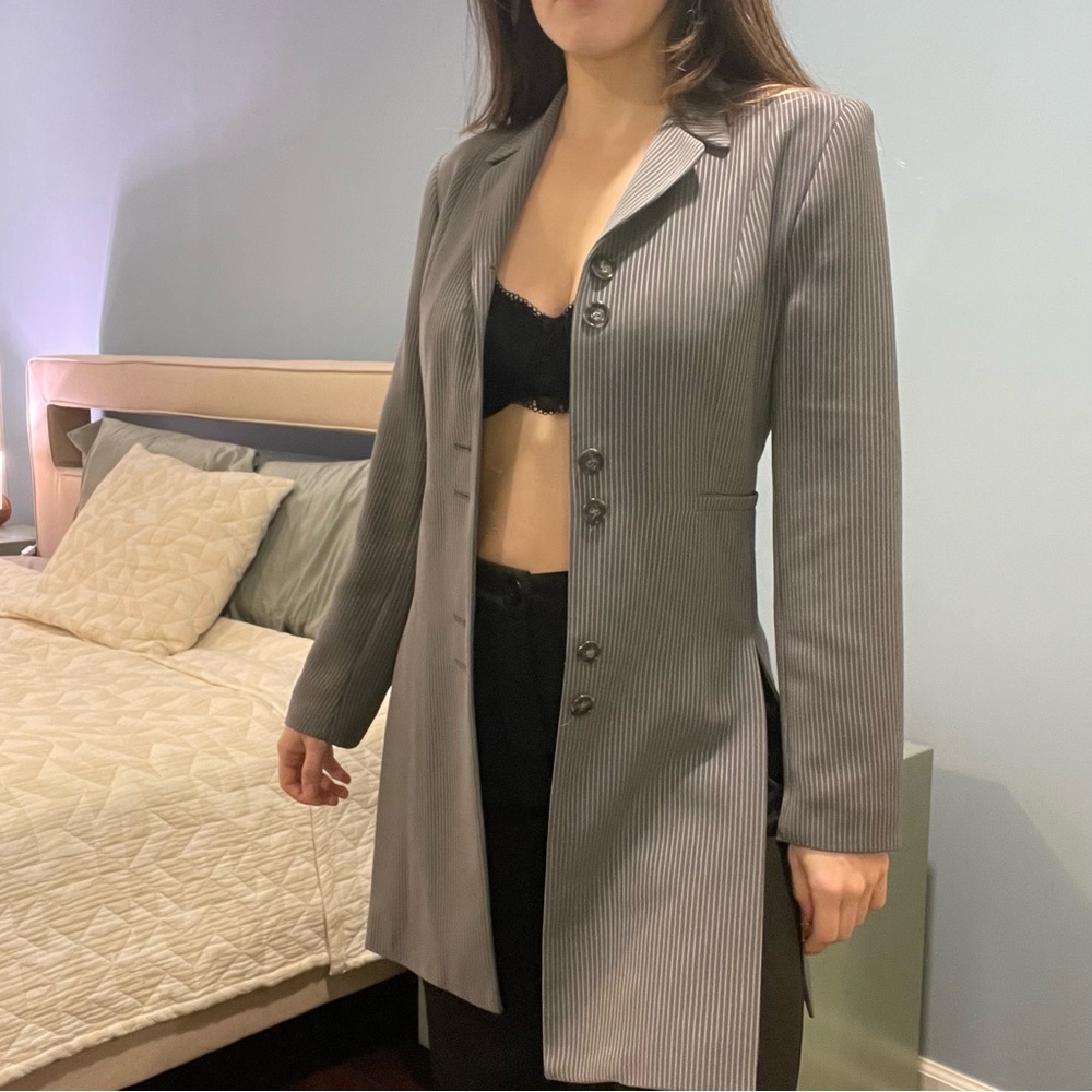 Vintage Made in the USA Ice Cube by Michael Pinstripe Women’s Blazer